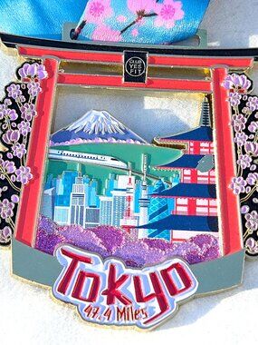Yes Fit Finisher Medal Tokyo Japan 47.4 Miles Virtual Race Run